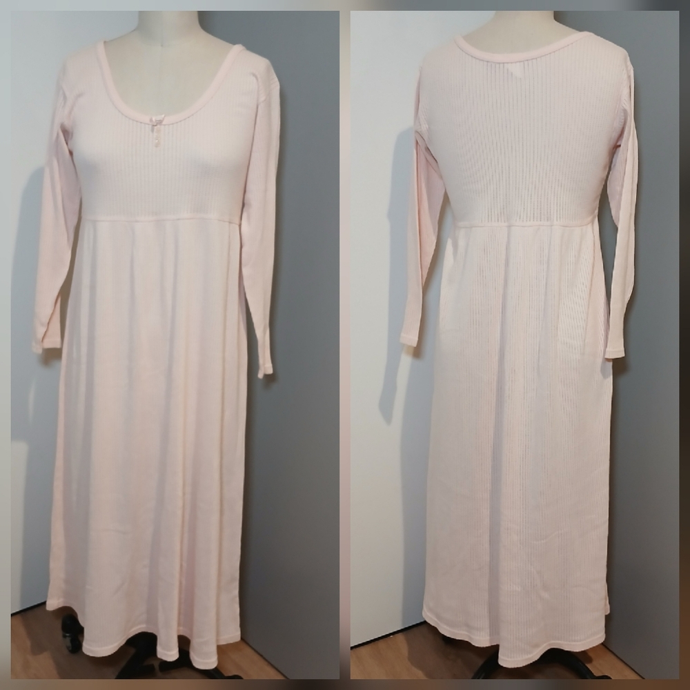 Vintage Victoria's Secret Baby Pink Knit Dress Size L